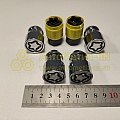 Гайка колесная секретная М12*1,5 (36, конус, хром.) (к-т 4 шт+2 ключ) (секретка)