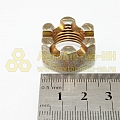 Гайка М16*1,5 корончатая,с левой резьбой (БелЗАН)(уп. 10 шт)