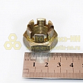 Гайка М18*1,5 корончатая задней ступицы Ока (БелЗАН)(уп. 10 шт)