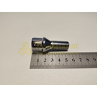 Болт колесный М14*1,5 (57 30, ключ 17, конус, хром.) (уп. 5 шт) (болт колеса)