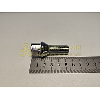 Болт колесный М14*1,5 (56 31, ключ 17, конус, хром.) (уп. 5 шт) (болт колеса)
