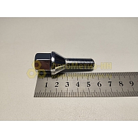 Болт колесный М12*1,25 (54 27, ключ 17, конус, хром.) (уп. 5 шт) (болт колеса)