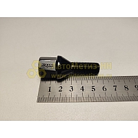 Болт колесный М12*1,5 (52 25, ключ 17, конус, черный) (уп. 5 шт) (болт колеса)