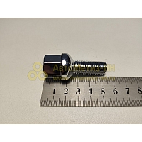 Болт колесный М12*1,5 (54 28, ключ 17, сфера, хром.) (уп. 5 шт) (болт колеса)