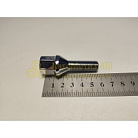 Болт колесный М12*1,5 (56 32,  ключ 17, конус, хром)(уп. 5 шт) (болт колеса)