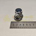 Гайка колесная М12*1,5 (37, ключ 21, прессшайба, закрытая, хром.)(уп. 5 шт) (гайка колеса)