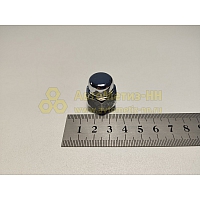 Гайка колесная М12*1,5 (27, ключ 21, конус, закрытая, хром ШД)(уп. 5 шт) (гайка колеса)