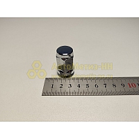 Гайка колесная М12*1,5 (35, ключ 19, конус, закрытая, хром. )(уп. 5 шт) (гайка колеса)