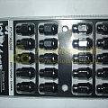 Гайка колесная М12*1,5 (35, ключ 19, конус, закрытая, черная) (к-т 20 шт)