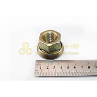 Гайка колесная М22*1,5 (27, ключ 32, прессшайба, открытая, черная)   (БелЗАН)