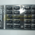 Гайка колесная М12*1,25 (35, ключ 19, конус, закрытая, черная) (к-т 20 шт)