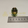 Гайка колесная М12*1,5 (32, ключ 19, конус, открытая, с внешней резьбой, цинк ШД)(уп. 5 шт)