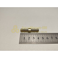 Переходник ф6х6 латунь (ёлочка)(уп. 10 шт)