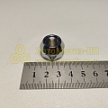 Гайка колесная М12*1,25 (17, ключ 19, конус, открытая, хром.)(уп. 5 шт) (гайка колеса)