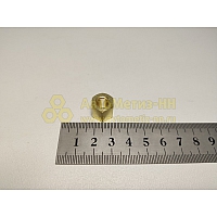 Гайка М8*1,25 латунь высокая (Крепёж Машин)(уп. 20 шт)