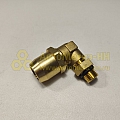 Фитинг угловой M14*1,5х ф15 с контргайкой и уплотнением STARTEC